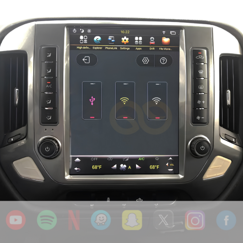 Yeloos Max - Tesla-Style Screen - Apple Carplay & Android Auto